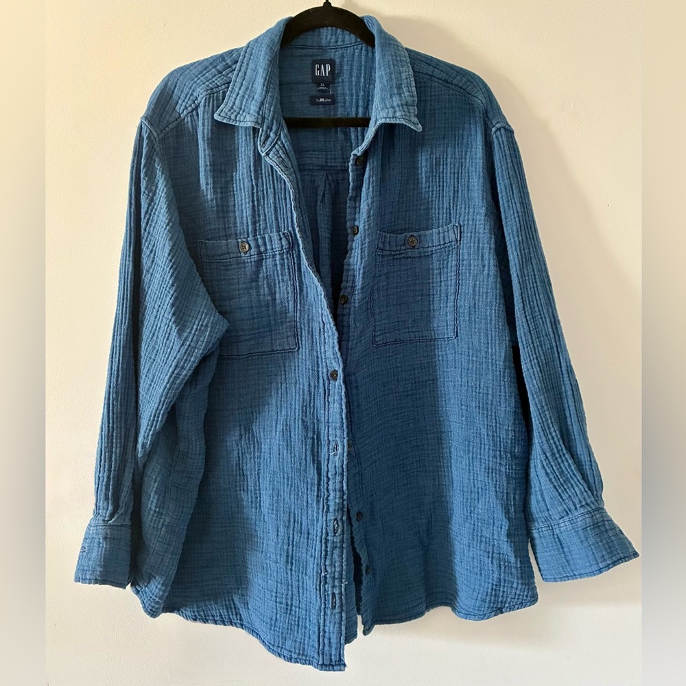 GAP Blue Casual Shirt
